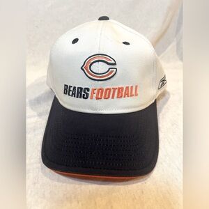 Reebok Chicago Bears NFL Equipment Official Onfield Flex Hat White EUC